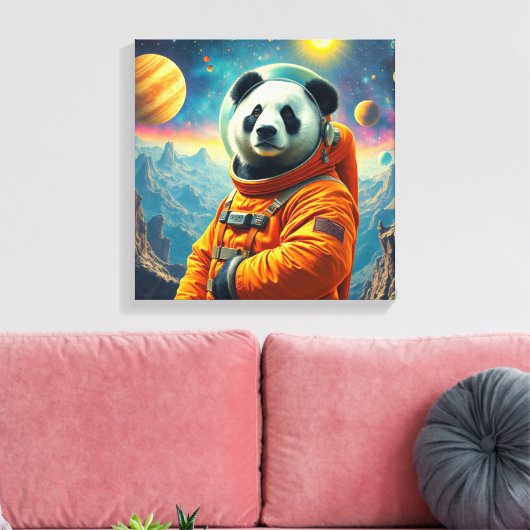ENDE DER WELT - GIGANTISCHER PANDA 2 LEINWANDDRUCK (Insitu (Wohnzimmer))