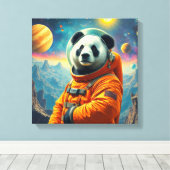 ENDE DER WELT - GIGANTISCHER PANDA 2 LEINWANDDRUCK (Insitu (Holzboden))