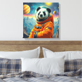 ENDE DER WELT - GIGANTISCHER PANDA 2 LEINWANDDRUCK (Insitu (Schlafzimmer))