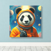 ENDE DER WELT - RIESENPANDA 3 LEINWANDDRUCK (Insitu (Holzboden))