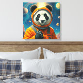 ENDE DER WELT - RIESENPANDA 3 LEINWANDDRUCK (Insitu (Schlafzimmer))