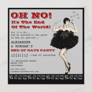 Ende der WeltParty Einladung