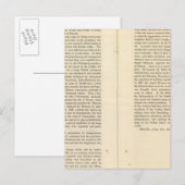 Ende des allgemeinen Friedens 1828 AD 2 Postkarte (Vorne/Hinten)