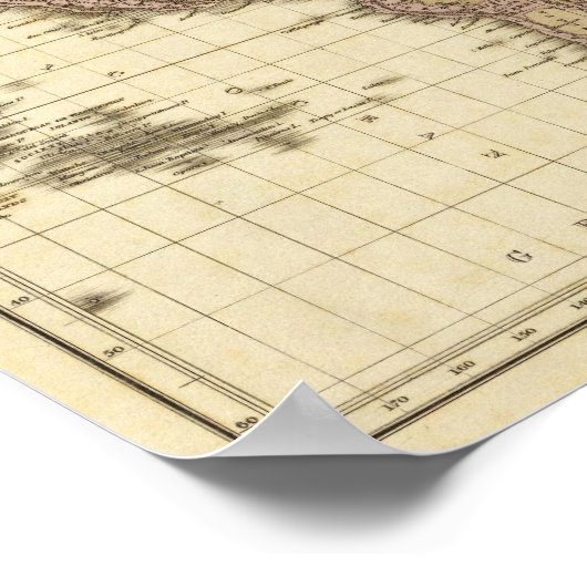 Ende des allgemeinen Friedens 1828 AD Poster (Ecke)