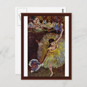 Ende des Arabesken von Edgar Degas Postkarte (Vorne/Hinten)