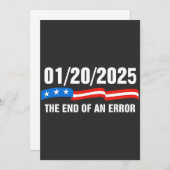 Ende des Fehlers 20. Januar 2025 Trump Einweihung Einladung (Vorne/Hinten)