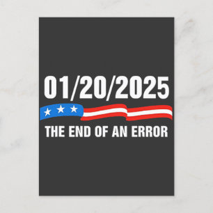 Ende des Fehlers 20. Januar 2025 Trump Einweihung Feiertagspostkarte