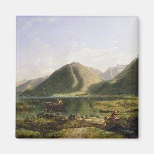 Ende des Genfer Sees, 1835 (Öl auf Leinwand) Magnet