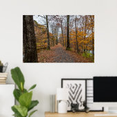 Ende des Herbstes auf dem Feeder Canal Trail Poste Poster (Heimbüro)