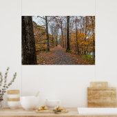 Ende des Herbstes auf dem Feeder Canal Trail Poste Poster (Küche)