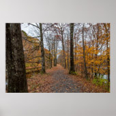 Ende des Herbstes auf dem Feeder Canal Trail Poste Poster (Vorne)