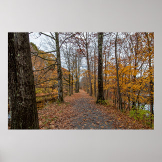 Ende des Herbstes auf dem Feeder Canal Trail Poste Poster