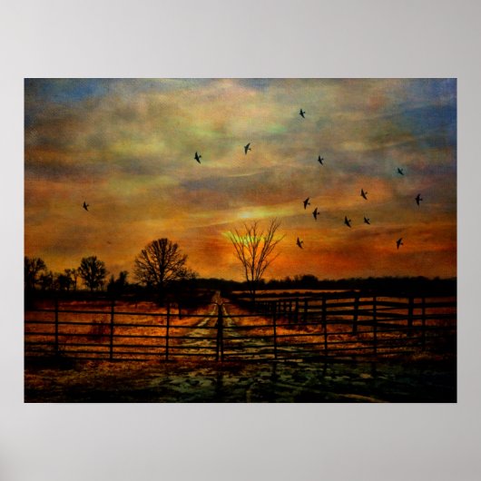 Ende des Herbstes Poster (Vorne)