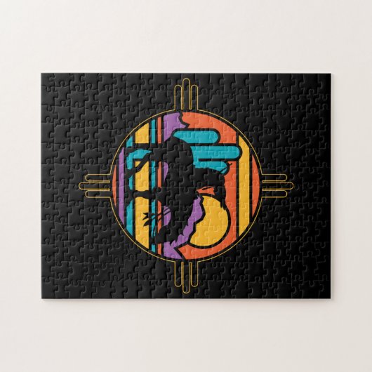 Ende des Hintereingeboren-amerikanischen Puzzle (Horizontal)