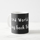 Ende des Hungers in der Welt - Fett-Shaming zurück Kaffeetasse (Vorderseite Links)