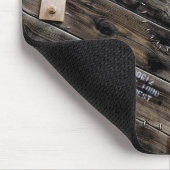 Ende des Industriedrahtpools aus Holz Mousepad (Ecke)