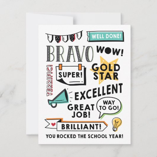 Ende des Jahres Karte (Vorderseite)