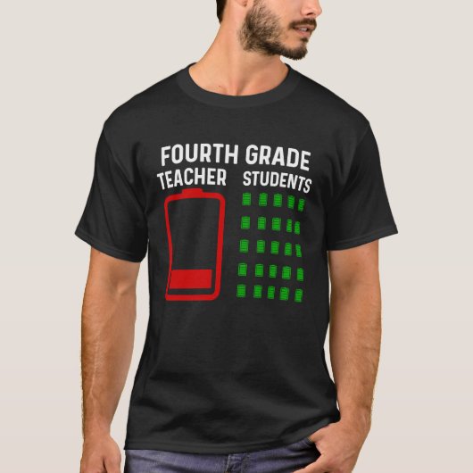 Ende des Jahres Lehrer 4. Klasse Goodbye Teacher B T-Shirt (Vorderseite)