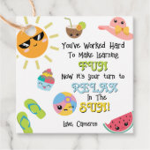 Ende des Jahres Lehrer Vielen Dank Tag Geschenkanhänger (Vorderseite)