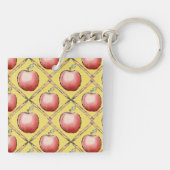 Ende des Jahres Lehrer Wertschätzung Apfel Doodle Schlüsselanhänger (Rückseite)