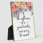 Ende des Jahres Lehrergeschenk Glücklicher Lehrert Fotoplatte (Seite)