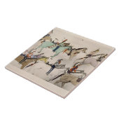 Ende des Kampfes (Tinte auf Papier) Fliese (Seite)