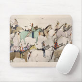 Ende des Kampfes (Tinte auf Papier) Mousepad (Mit Mouse)