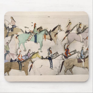 Ende des Kampfes (Tinte auf Papier) Mousepad