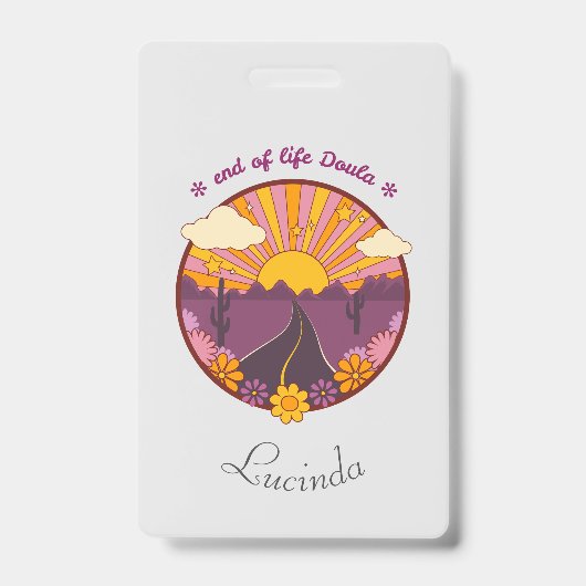 Ende des Lebens Doula, Krankenschwester im Kranken Ausweis (Front)