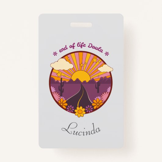 Ende des Lebens Doula, Krankenschwester im Kranken Ausweis (Vorderseite)