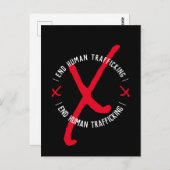 ENDE DES MENSCHENHANDELS XXX POSTKARTE (Vorne/Hinten)