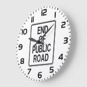 Ende des öffentlichen Straßenzeichens Große Wanduhr (Winkel)