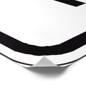 Ende des öffentlichen Straßenzeichens Poster (Ecke)