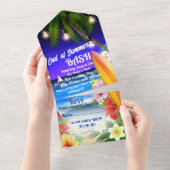 Ende des Party All In One Einladung (Abreißen)