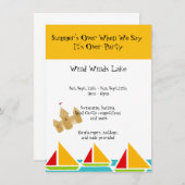 Ende des Party Einladung (Vorne/Hinten)