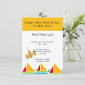 Ende des Party Einladung (Stehend Vorderseite)