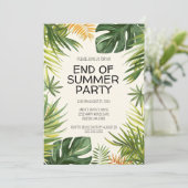 Ende des Party Einladung (Stehend Vorderseite)