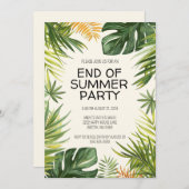 Ende des Party Einladung (Vorne/Hinten)