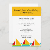 Ende des Party Einladung (Vorne/Hinten)