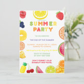 Ende des Party Einladung (Stehend Vorderseite)