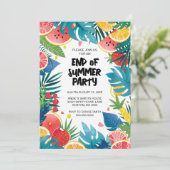 Ende des Party Einladung (Stehend Vorderseite)