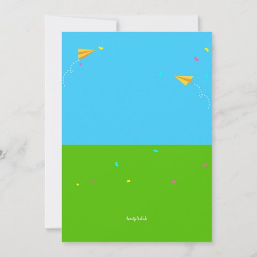 Ende des Party Einladung (Rückseite)