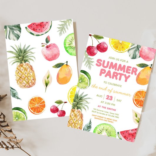 Ende des Party Einladung