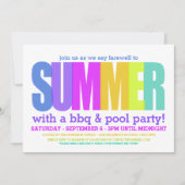 Ende des Party Einladung (Vorderseite)