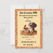 Ende des Party Einladung (Vorderseite)