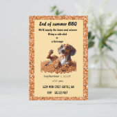 Ende des Party Einladung (Stehend Vorderseite)