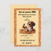 Ende des Party Einladung (Vorne/Hinten)