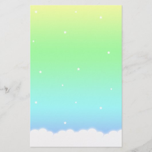 Ende des Regenbogen-Gewohnheits-Briefpapiers Briefpapier (Vorderseite)