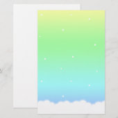 Ende des Regenbogen-Gewohnheits-Briefpapiers Briefpapier (Vorne/Hinten)