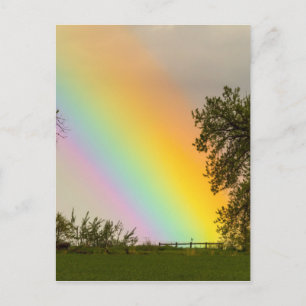 Ende des Regenbogenpfeils aus Gold Postkarte